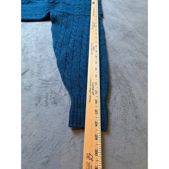 Burberry Vintage Blue men's Sweater size Small Made in England 100% Wool - Picture 5 of 5